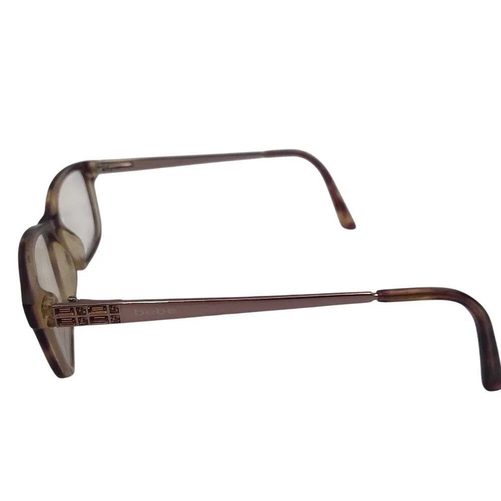 Bebe Tortoise Eyeglasses *Frames ONLY*‎ Rectangular Full Rim Designer Glasses